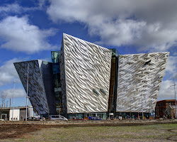 Titanic Belfast museum in Belfast Ireland
